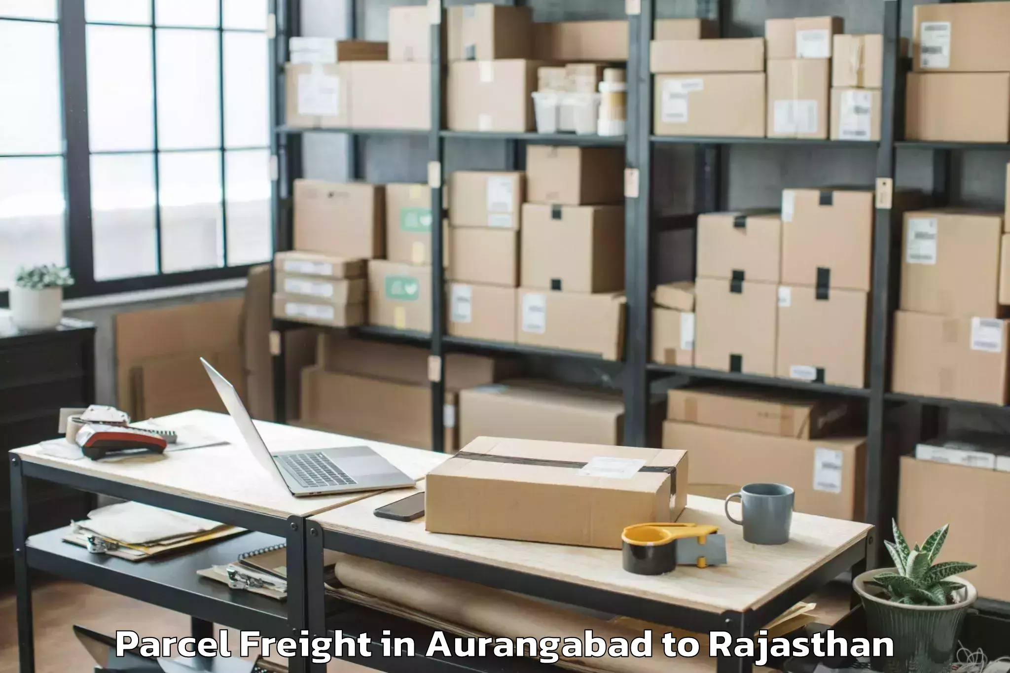 Easy Aurangabad to Sadri Parcel Freight Booking